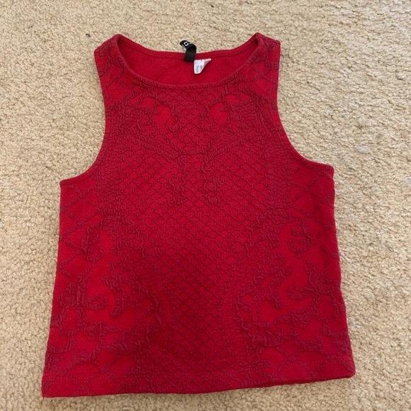 H&M red halter tank top - Picture 3 of 3